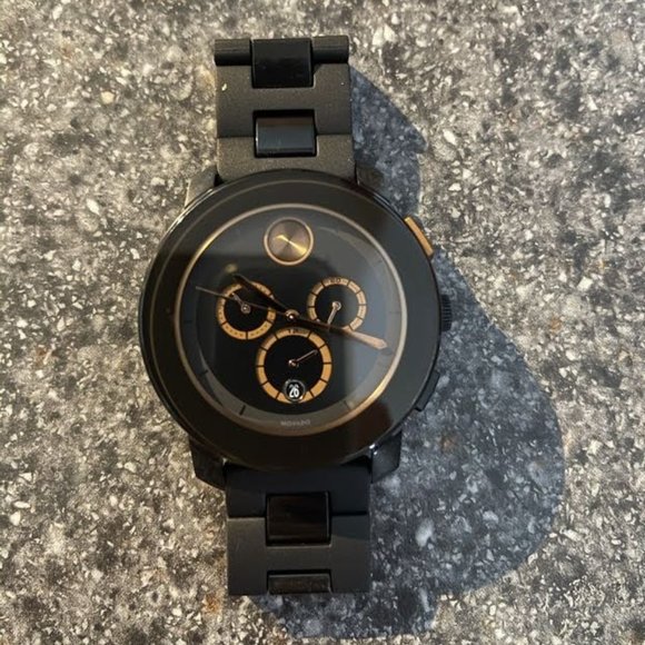 Movado Accessories Movado Bold Mb1296145 Black Bronze Poshmark